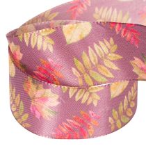 Artikel Decoratief lint met herfstbladmotief, 40 mm breed, 15 m lang
