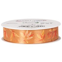 Artikel Cadeaulint met herfstbladeren voor creatieve verpakkingen, 25 mm breed, 18 m lang.