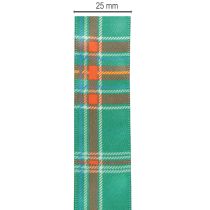 Artikel Cadeaulint, geruit patroon, Schots plaid, 25 mm, 20 m