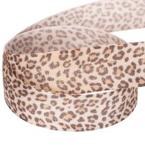 Artikel Cadeaulint met luipaardprint, 25 mm breed, 18 m lang