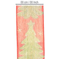 Artikel Kerstboom van cadeaulint met sterren, 40 mm, 15 m