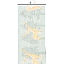 Artikel Cadeaulint met rendieren en kerstbomen, 40 mm x 18 m