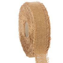 Artikel Decoratief katoenen lint, rustieke stijl, met franjes, 40 mm, 30 m