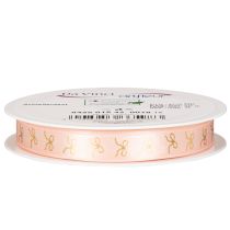 Artikel Cadeaulint met gouden strikjes 15 mm 18 m