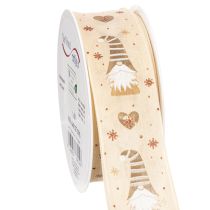 Artikel Decoratief lint met kabouters en hartjes voor cadeaus en knutselwerkjes, 40 mm x 15 m