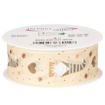 Artikel Decoratief lint met kabouters en hartjes voor cadeaus en knutselwerkjes, 40 mm x 15 m