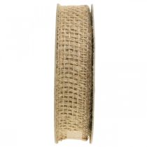 Artikel Sierlint jute natuur 25mm jute lint cadeaulint rustiek 10m