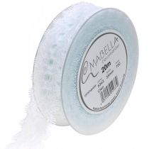 Artikel Lint met kant, huwelijksdecoratie, decolint Wit B35mm L20m