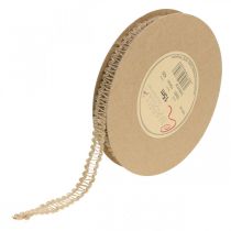 Artikel Natuurlijk decolint, cadeaudecoratie, jute lint natuur 15mm 15m