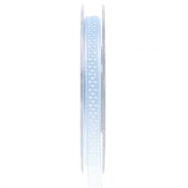 Decoratieve tape met stippen blauw 7 mm L20m