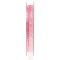 Decoratieve tape met stippen roze 7 mm L20m