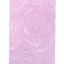 Decoratief lint rozen breed paars 63mm 20m