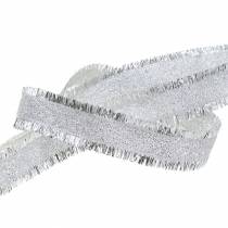 Sierlint zilver met franjes 15mm 15m
