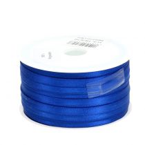 Artikel Decoratief lint satijnen lint blauw dubbel satijnen lint 6mm 50m