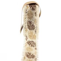 Decoratief lint regenwoud katoenlint bruin 30mm 15m