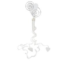 Artikel Bankhanger met buis en hart, 18 cm, 6 stuks