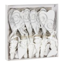 Artikel Bankhanger met buis en hart, 18 cm, 6 stuks