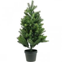 Kunstkerstboom in pot LED buiten 90cm