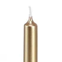 Artikel Boomkaarsen kerstboomkaarsen goud 13x105mm 20 st