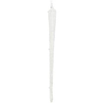 Artikel Kerstboomdecoratie ijspegel glasdecoratie om op te hangen 19cm 3 stuks