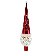 Boomtopfiguur Kerstman 30cm Rood