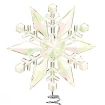 Artikel Boomtopper Kerst sneeuwvlokken decoratie Ø14,5cm 2st