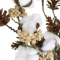 Artikel Decoratieve kersttakken kunstmix assorti 29cm 3 bossen