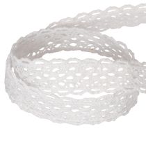 Artikel Katoenen kantlint, fijn decoratief lint voor knutselprojecten, 15 mm breed, 10 m lang
