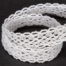 Artikel Katoenen kantlint, fijn decoratief lint voor knutselprojecten, 15 mm breed, 10 m lang