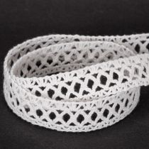 Artikel Decoratief kanten lint, katoen, voor creatieve ontwerpen, 18 mm, 10 m