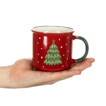 Artikel Kerstmok met kerstboommotief, 9 cm