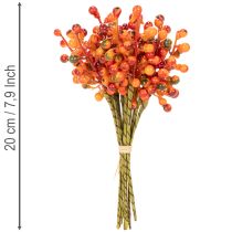 Artikel Tros oranje bessen, 20 cm lang