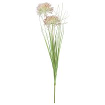 Kunstbloem bol bloem allium sierui kunst rood groen 90cm