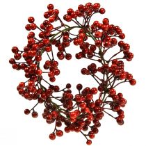 Artikel Bessenkrans rode kunstplanten rood Kerst Ø20cm