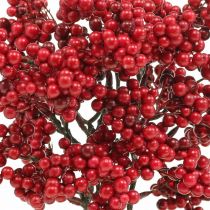 Artikel Decoratieve tak met rode bessen bessentak herfstdecoratie 26cm 6st
