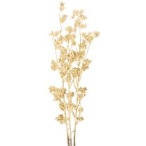 Artikel Decoratie met kunstmatige bessentakken, goudkleurig, 70 cm, 3 stuks