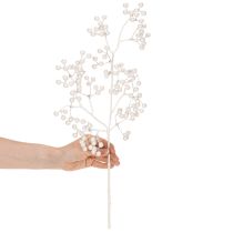 Artikel Kunstmatige witte bessentak, decoratie-/knutselbenodigdheden, 52 cm