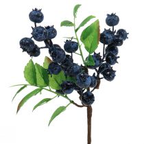 Artikel Decoratieve tak blauwe bessen kunstmatige bessen tak decoratie 32cm