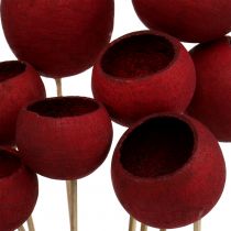 Bell Cup Mix op een stokje Donkerrood 15st