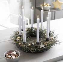 Artikel Steekschuimring zwart Ø44cm H6cm 2 st