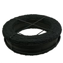 Artikel Steekschuimring zwart Ø44cm H6cm 2 st