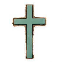 Steekschuim kruis groot groen 53cm 2 stuks graf sieraden