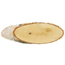 Berken schijven ovaal naturel houten schijven deco 18-22cm 10st