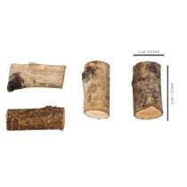 Artikel Decoratieve stukjes berkenhout met bast voor knutselprojecten, 3 cm, 300 g