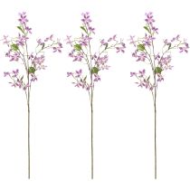 Artikel Kunstmatige clematis tak bloem, duurzame tafeldecoratie, 110 cm, 3 stuks