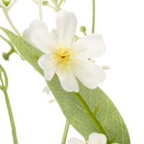 Artikel Decoratieve tak met appelbloesem als kunstbloem voor een vrolijke sfeer in de woonkamer, crèmekleurig, 108 cm, 2 stuks