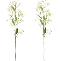 Artikel Decoratieve tak met appelbloesem als kunstbloem voor een vrolijke sfeer in de woonkamer, crèmekleurig, 108 cm, 2 stuks