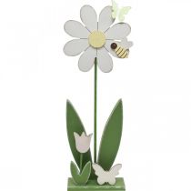 Bloemdecoratie met bij, houten decoratie voor de lente H56cm