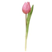 Artikel Bloemdecoratie Tulpen Kunstbloemen Paars 20cm 6 Stuks