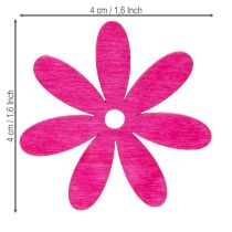 Artikel Decoratieve bloemen als strooidecoratie voor creatieve seizoensaccenten, 4 cm, 72 stuks